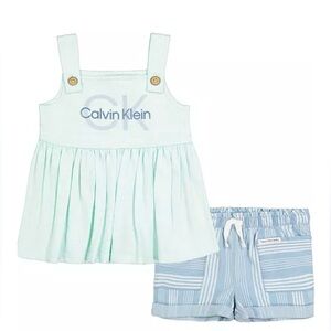 Baby Girls Babydoll Top and Denim Shorts